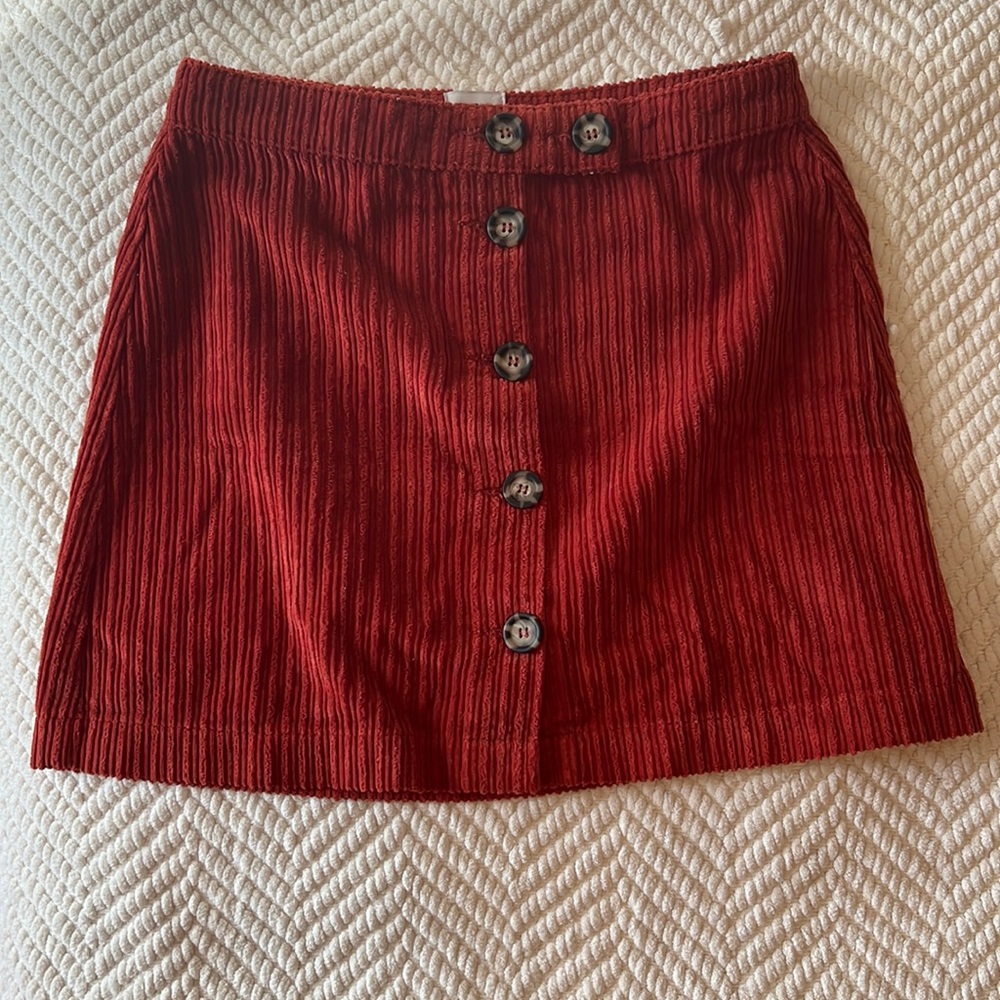 BDG Red Skirt